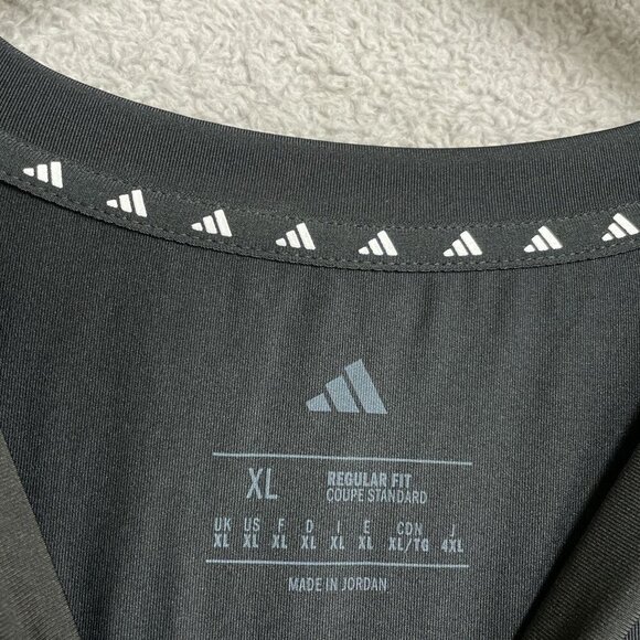NWOT Adidas Men's XL Black Performance Active T-Shirt - Picture 4 of 7